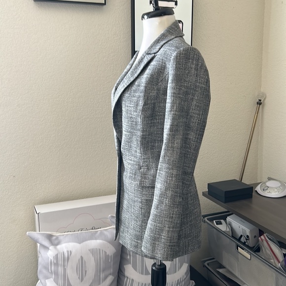 White House Black Market graphite black suit blazer pants 2 4 S - Picture 9 of 10